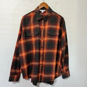 Old Navy Damen Swiftie Boyfriend Flanellhemd Größe LT Evermore Country Barn - Bild 1 von 7