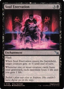 Soul Enervation U Murders at Karlov Manor 106 NM Foil - Picture 1 of 2