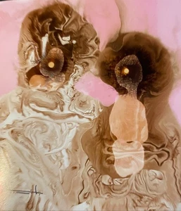 Tonito Original Painting.WONDER Couple.Unique Organic artwork.Otherworldly art - Picture 1 of 3