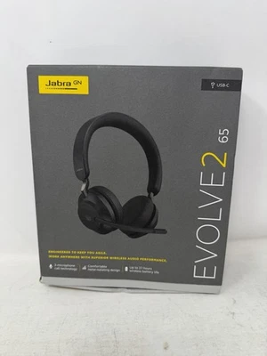 Jabra Evolve2 65 USB-C MS Stereo - Black Wireless Headset / Music Headphones - Image 1 of 4