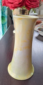 H & C Selb Bavaria Bud Vase, Marbled Yellow Lusterware c. 1911-1929 FINE! 5.5" - Picture 1 of 5
