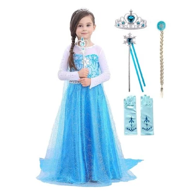 Princess Costume Princess Dress up Fancy Halloween Christma... — 第 1/4 张图片