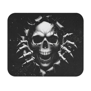 Gothic Skull Mouse Pad - Edgy Desk Gamers & Creatives Gaming Station - Imagen 1 de 5