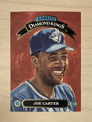 JOE CARTER - 1992 Donruss DIAMOND KINGS Insert #DK-3 - TORONTO BLUE JAYS - Image 1 of 2