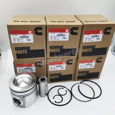 6PCS Piston & Piston Rings Kit STD for Dodge Ram 6.7 Cummins Diesel 2007-2019 - Image 1 of 4