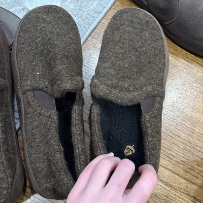 Zapatillas sin cordones de mezcla de lana bellota con amortiguación cómoda Foto 1 de 3