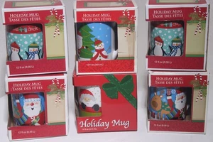 Feiertag Becher Set Weihnachtsmann Schneemann Rentier 12 Oz 6 Tassen Set - Bild 1 von 19