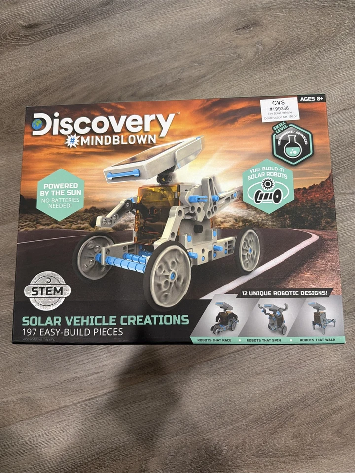 NEW  Discovery #Mindblown "Solar Vehicle Creations" Kit w 197 Easy-Build Pieces - Image 1 of 2