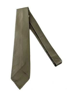 NUEVO CON ETIQUETAS #1 CORBATA DE SEDA SIN PUNTA ACANALADA TRUFA TOPO LISO Drakes para hombres Drakes hecha en Inglaterra Foto 1 de 4