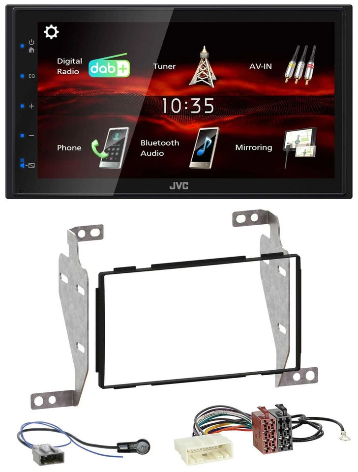 JVC USB Bluetooth MP3 DAB 2DIN Autoradio für Nissan Juke (2010-2014) - Bild 1 von 4