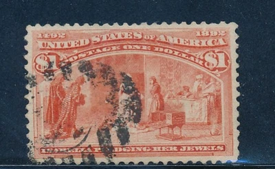 U. S. Scott #241 Fine-Very Fine Centering (Used) SCV: $525.00 - Image 1 of 2