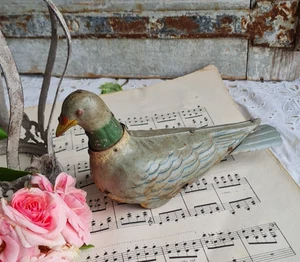 OLD MECHANICAL CANVAS PIGEON TOY RAMIER VEB - Picture 1 of 5