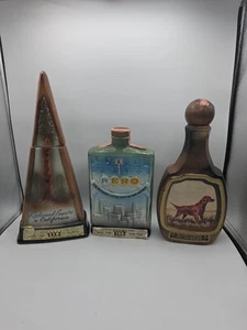 Decantadores Jim Beam de colección vacíos (lote de 3) - Man Cave, whisky, bourbon - Imagen 1 de 7