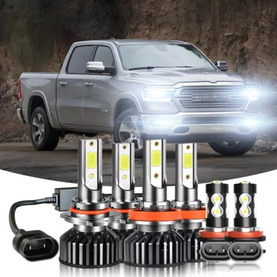 Faro LED + bombilla antiniebla para camioneta Big Horn doble cabina 2019-2023 para RAM 1500 2500 3500 Foto 1 de 4