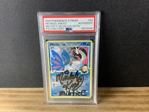 PSA Signed Michelle Knotz  Pokémon Card Milotic Promo 35/147 Crosshatch Reverse - Picture 1 of 2