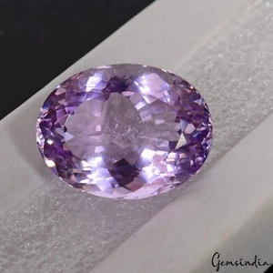 24,10 ct. natürlicher Amethyst lila oval facettiert unbeheizt Brasilien hinreißende Farbe! - Bild 1 von 6