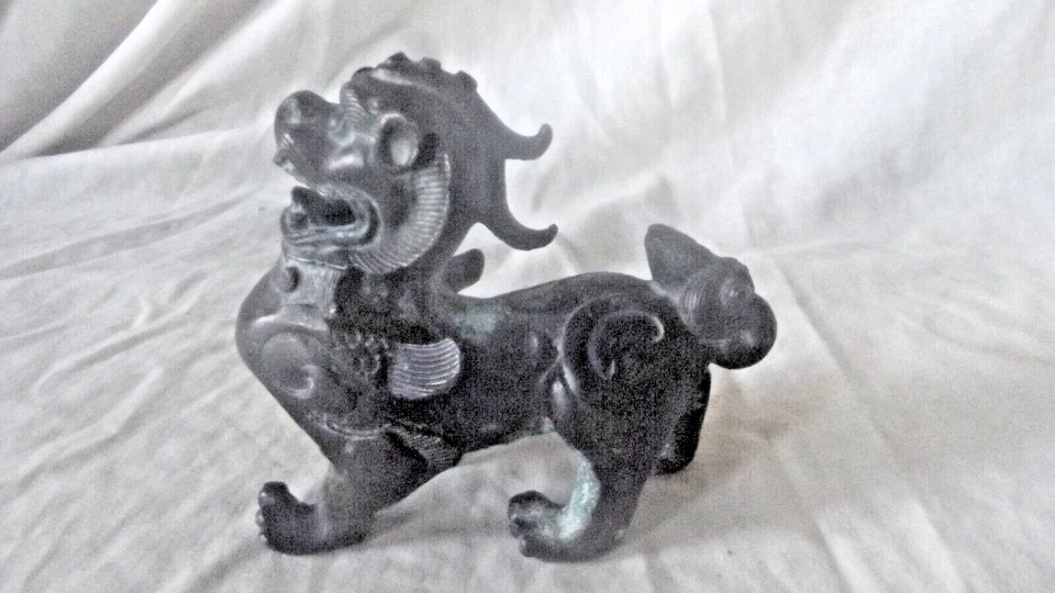 Antique Chinese Bronze Foo Dog / Shishi Incense Burner - Image 1 of 4