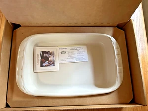 Longaberger 3 Quart 9 X 13 Baking Dish - Heirloom Ivory - NIB - USA #34789 - Picture 1 of 17
