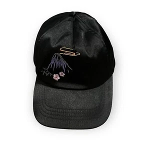 Urban Outfitters Women's Black Satin Hat with Embroidery - Picture 1 of 10