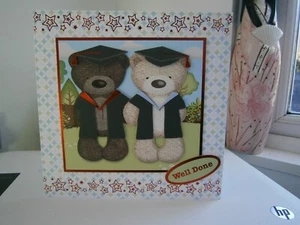 Handgefertigte 8x8 gut gemacht Abschluss Grußkarte - Bild 1 von 1