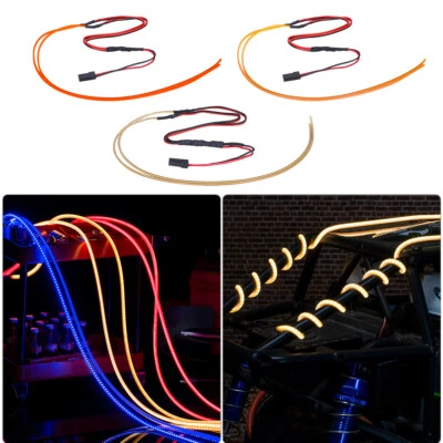 RC Flexible Cuttable LED Strip Lights for TRX4M SCX24 1/24 1/18 Crawlers Upgrade - Image 1 of 4