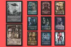 X Files Season 1-11 Posters A1-5 Frame Option Mulder Scully UFO Sci-Fi Aliens - Foto 1 di 23