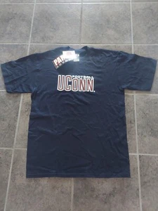 NWT UCONN HUSKIES FOOTBALL TEXTURED TEE T SHIRT NCAA SMALL S - Picture 1 of 2