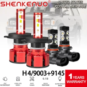 For Toyota RAV4 2001-2004 2005 Combo 6000K LED Headlight Bulbs + Fog Light Kit - Picture 1 of 16