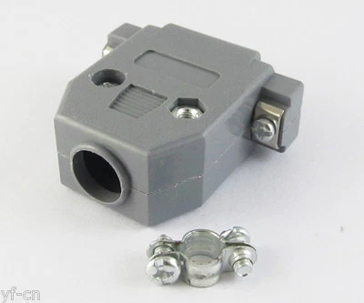 100 sets Grey D-Sub DB15 15Pin Plastic Hood Cover for 15Pin 2Row D-Sub Connector - Image 1 of 4
