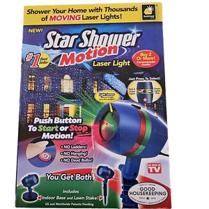 Estrella Ducha Movimiento Exterior Vacaciones Luz Láser Show AS-SEEN-ON-TV - Imagen 1 de 4