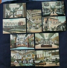 9 cartoline padiglione italiano esposizione di Bruxelles 1910 - non viaggiate