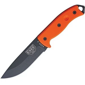 ESEE Model 5 Carbon Steel 5.25" Tactical Fixed Knife - ESEE-5P-OR-BLK-BLADE - Picture 1 of 2