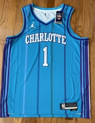 LaMelo Ball Charlotte Hornets Nike Jordan Men's Swingman Classic Jersey XL 52 - Image 1 of 2