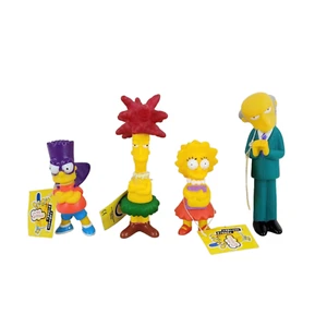 Burger King The Simpsons Toy Figure Bundle inc Bart, Lisa, Mr Burns Sideshow Bob - Picture 1 of 5