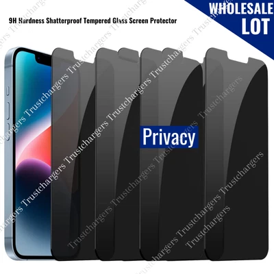 Privacy Anti-Spy Tempered Screen Protector Wholesale For iPhone 14/13/12/11/XR/8 - Image 1 of 4