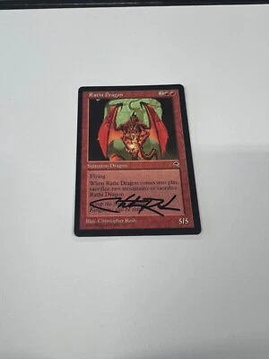 Rathi Dragon Tempest Signed Autograph Christopher Rush - C - Image 1 of 2