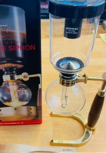 BONMAC Gold Siphon TCA-3GD-BM Vacuum coffee pot For 3 people Made in Japan New