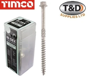 Timco Hex Head Index Screws - Landscape Sleeper Decking TimberFix Wood Fixing - Picture 1 of 2