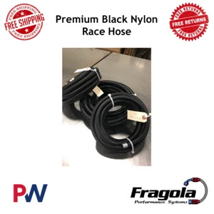 Fragola Performance Systems-841006-Premium Black Nylon Race Hose  Universal - Picture 1 of 7