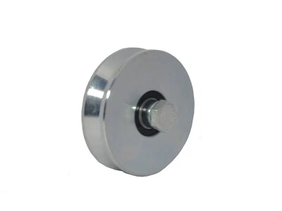 RUOTE PER CANCELLO  SCORREVOLE GOLA V ZINCATA CON  VITE E DISTANZIALI - Immagine 1 di 2