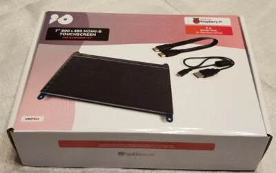 Velleman 7" 800 x 480 HDMI-B Touchscreen for all Raspberry PI   #VMP402 NEW - Image 1 of 4
