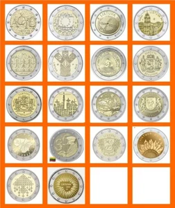 18 Lithuania Litauen 2015-2025 2 Euro Commemorative Coins All UNC (FULL SET) - Picture 1 of 19