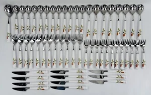 Vintage Noritake Berries N Such Flatware Lot Made In Japan (56 Pieces) - Picture 1 of 9