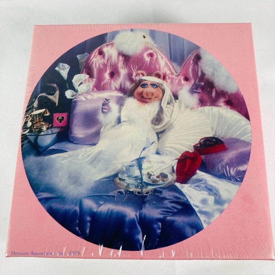 Mini rompecabezas pequeño Springbok 1979 redondo 7 pulgadas Miss Piggy Hallmark de colección Diámetro Foto 1 de 3