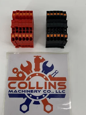 12-Phoenix Contact 1037083 Red Feed-Thru Terminal Block & 1037082 Black PTS 2,5 - Image 1 of 4