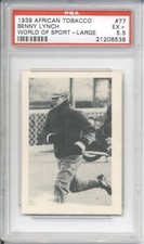 1939 African Tobacco BENNY LYNCH #77 PSA 5.5 EX+ World of Sport Boxing Cards 