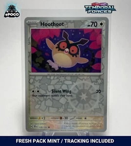 Hoothoot 126/162 Reverse Holo Pokémon TCG: SV Temporal Forces Pokemon Card MINT - Picture 1 of 2