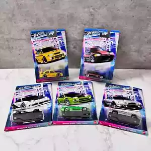 Hot Wheels 90s Street Scene - Civic, Celica, Nissan, Lancer, Nissan X - Picture 1 of 7