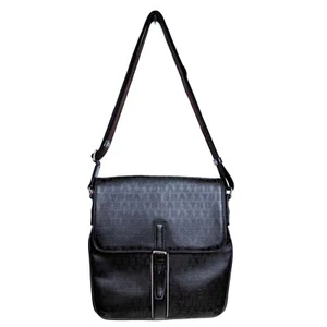 Hazzys Faux Leather Messenger Shoulder Crossbody Buckle Bag Snap Lined Unisex - Picture 1 of 7