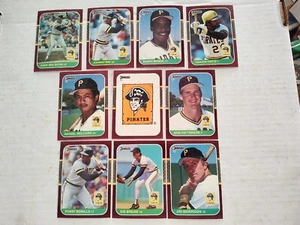 PITTSBURGH PIRATES 1987 DONRUSS Opening Day ⚾ Set of 10 Cards With Barry BONDS - Picture 1 of 4